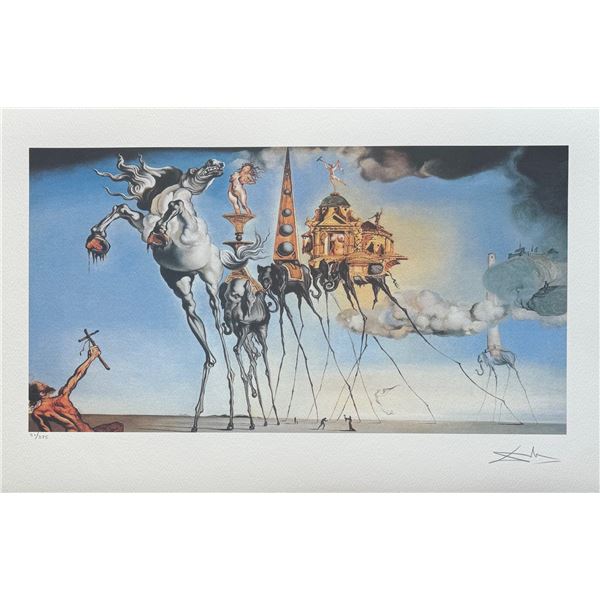 Salvador Dali TEMPTATION OF ST ANTHONY Facsimile Signed Limited Edition Giclee