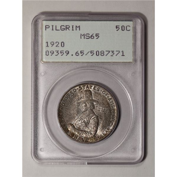 1920 Pilgrim Commemorative Half Dollar NGC MS65