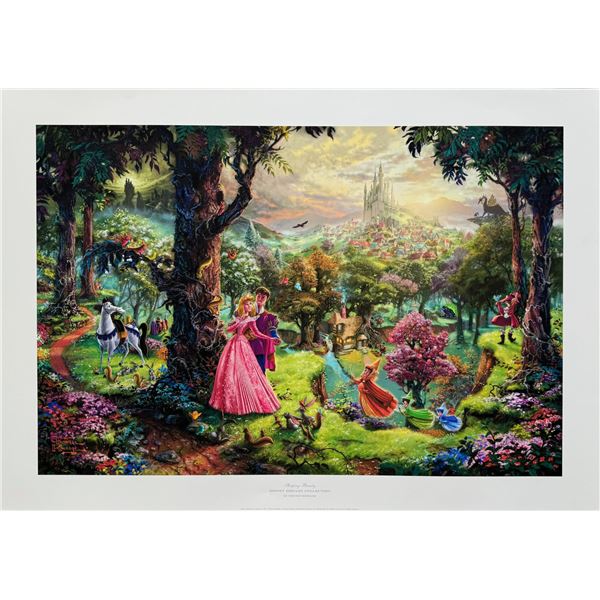 Thomas Kinkade SLEEPING BEAUTY Hand Signed Limited Edition Lithograph