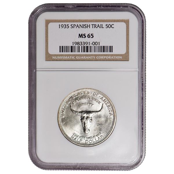 1935 Old Spanish Trail Commemorative Half Dollar NGC MS65