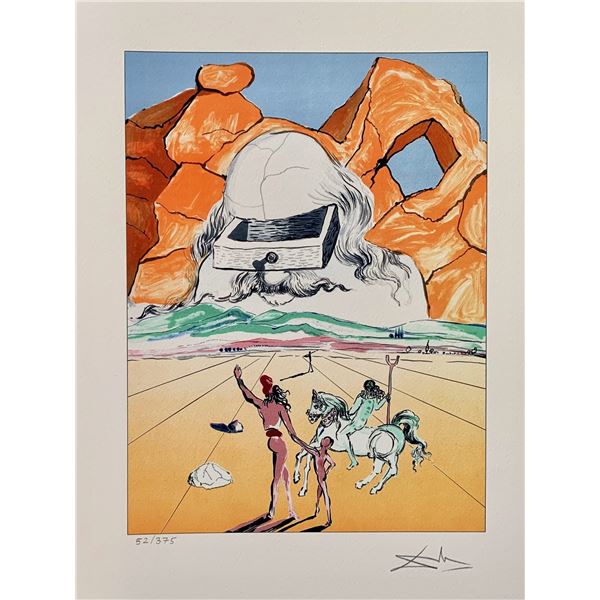 Salvador Dali THE BANKER Facsimile Signed Limited Edition Giclee