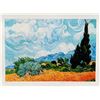 Image 1 : Vincent Van Gogh WHEAT FIELD Estate Signed Limited Edition Giclee