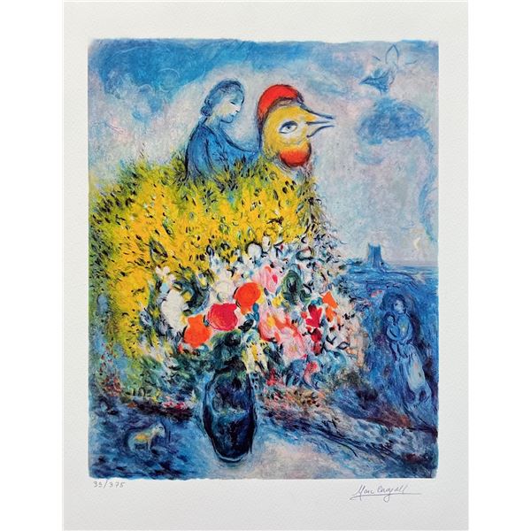 Marc Chagall LE COQ Facsimile Signed Limited Edition Giclee