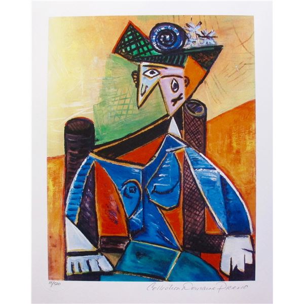Pablo Picasso SEATED WOMAN IN ARMCHAIR Estate Signed Limited Edition Giclee