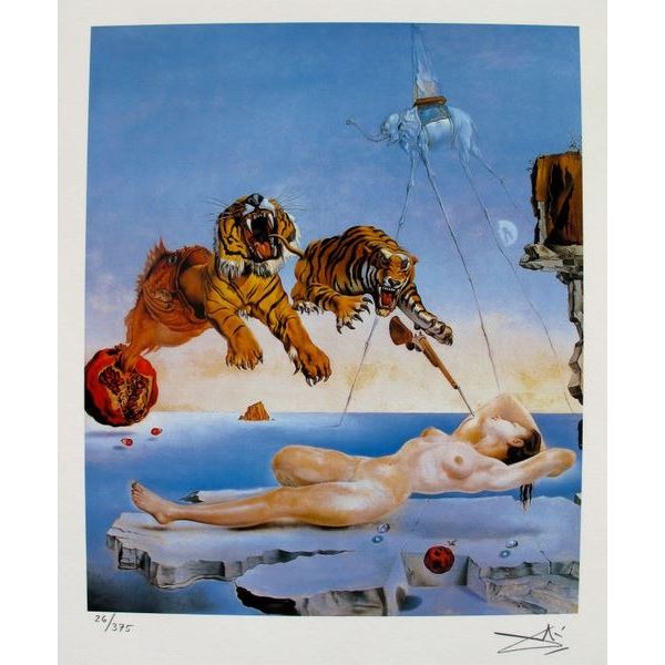 Salvador Dali SECOND BEFORE AWAKENING Facsimile Signed & Numbered Giclee