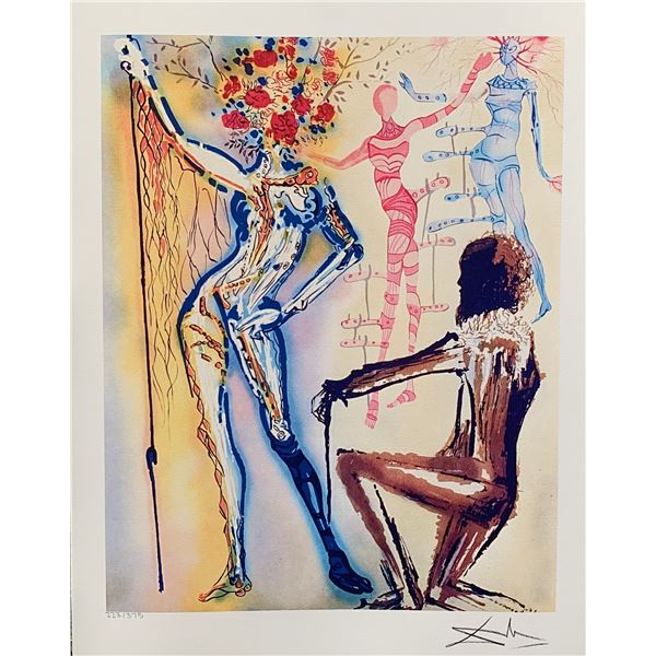 Salvador Dali BALLET OF FLOWERS Facsimile Signed Limited Edition Giclee