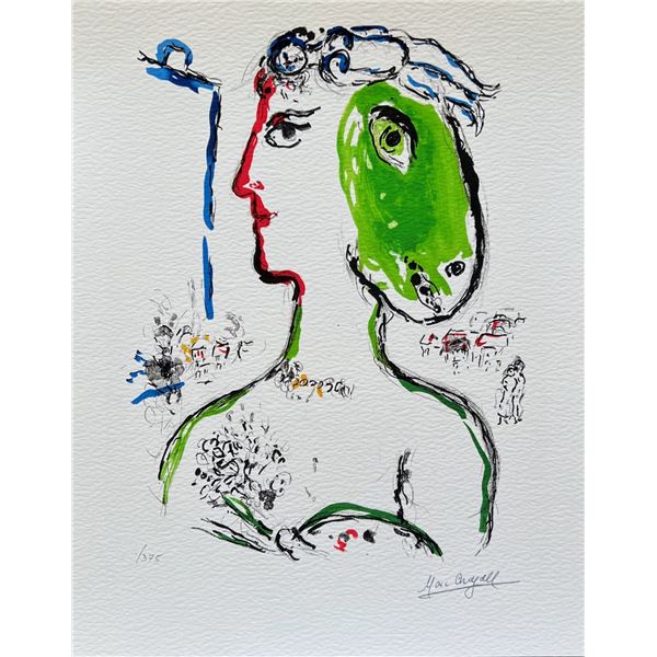 Marc Chagall ARTIST AS PHOENIX Facsimile Signed Limited Edition Giclee
