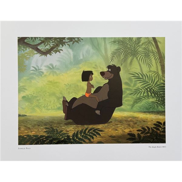 DISNEY THE JUNGLE BOOK MOWGLI & BALOO Lithograph