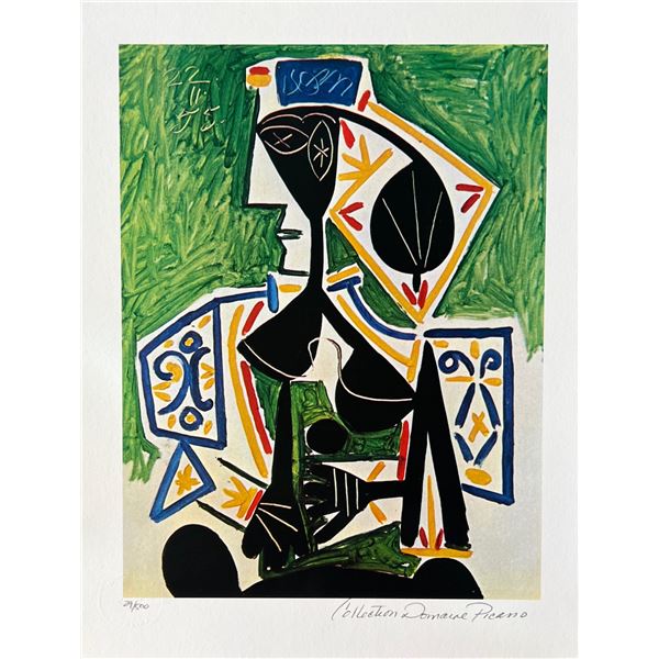 Pablo Picasso WOMAN IN GREEN Estate Signed Limited Edition Giclee