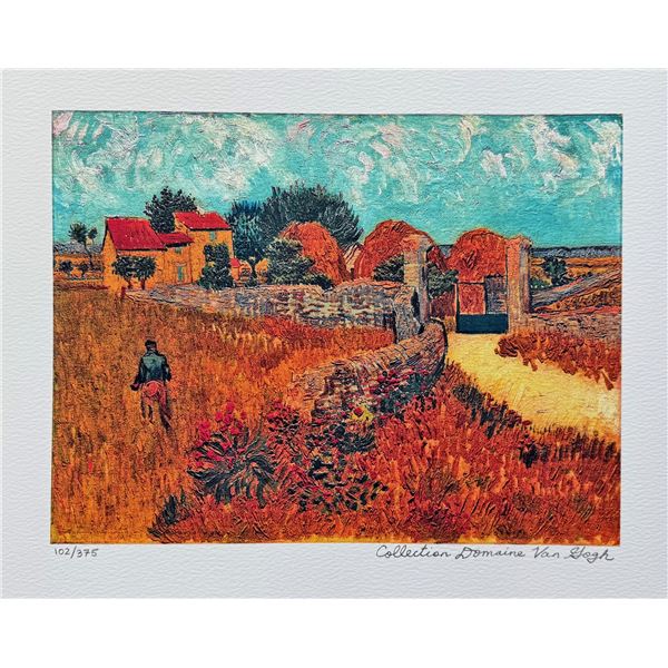 Vincent Van Gogh FARMHOUSE IN PROVENCE Estate Signed Limited Edition Giclee
