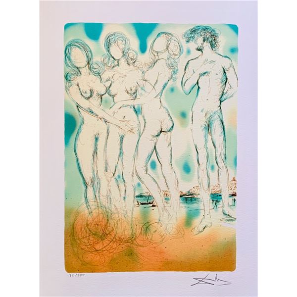 Salvador Dali JUDGEMENT OF PARIS Facsimile Signed & Numbered Giclee