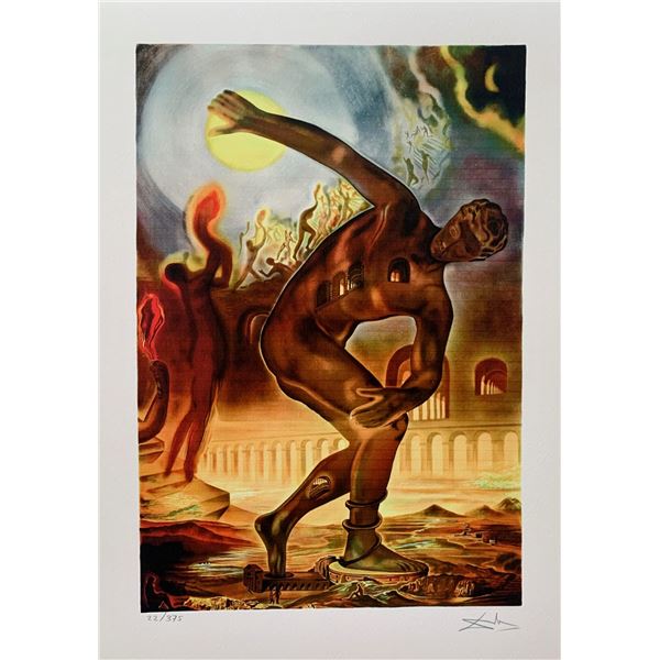 Salvador Dali COSMIC ATHLETE Facsimile Signed Limited Edition Giclee