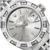 Image 2 : Rolex Ladies Stainless Steel Pyramid Diamond Bezel Date Watch