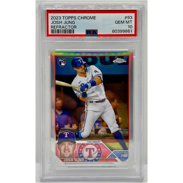 2023 Topps Chrome Refractor - Josh Jung Slab