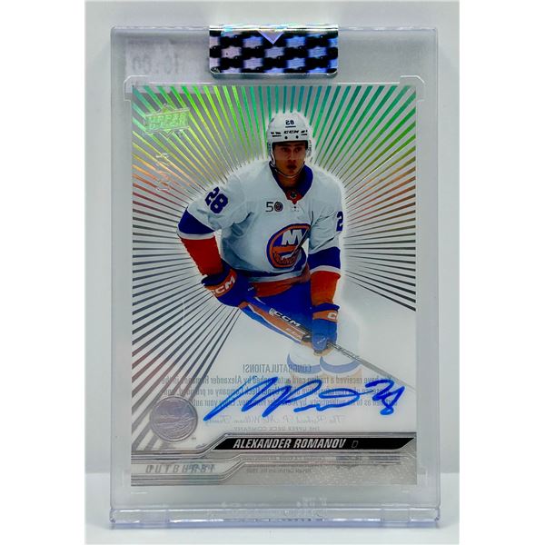 2023-24 UD Clear Cut - Alexander Romanov Auto