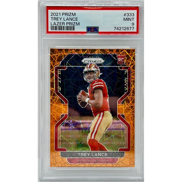 2021 Panini Orange Lazer Prizm - Trey Lance Slab