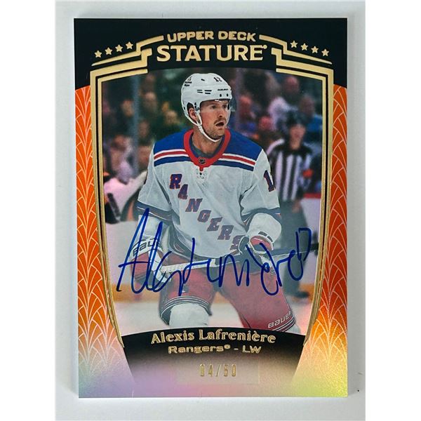 2025 UD Stature Auto Orange - Alexis Lafreniere 05/40
