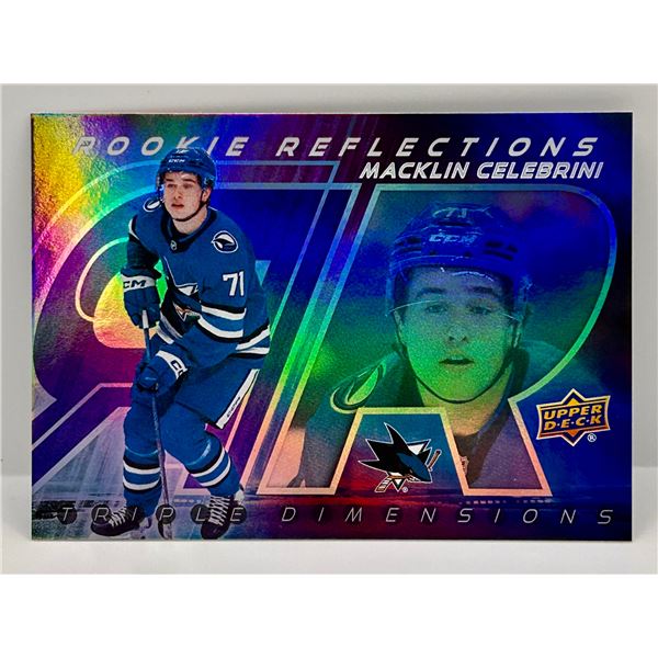 2024-25 UD Rookie Reflections - Macklin Celebrini RC