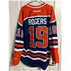 Image 1 : Mike Rogers Edmonton Oilers Reebok Jersey (1985-86 Season)