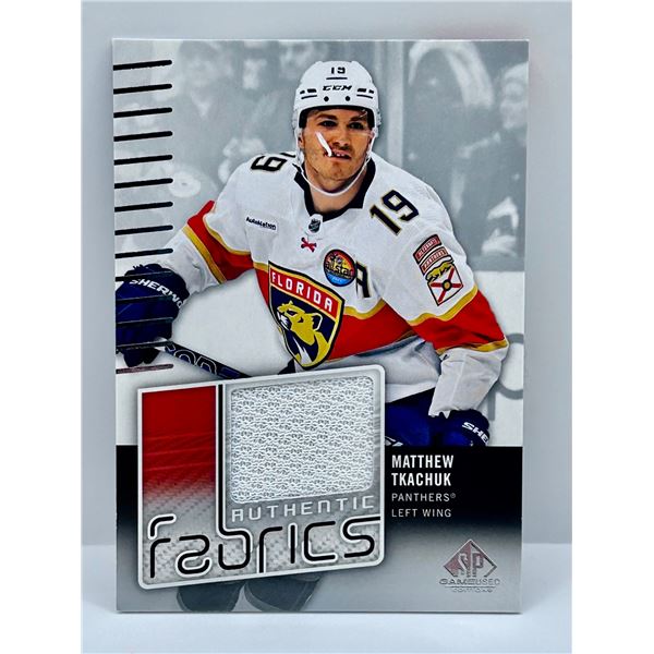 2022-23 UD Authentic Fabrics - Matthew Tkachuk