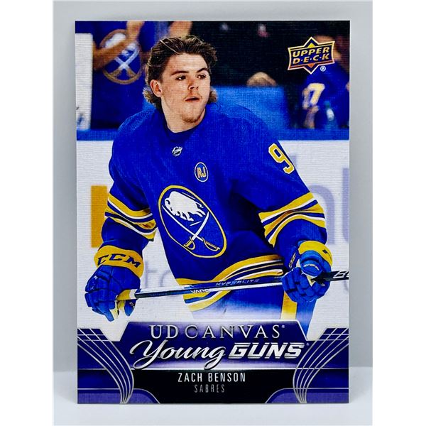 2023-24 UD Young Guns Canvas - Zach Benson