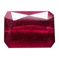 1.00ct Emerald Cut Red Ruby (GEM-13094)