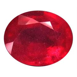 3.73ct.Glowing Natural Top Blood Red Ruby Beauty (GEM-18698)