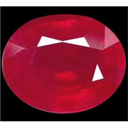 1.65ct Oval Natural Blood Red Ruby Mozambique (GEM-14444)