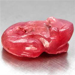24.88ct Frog Hand Carved Pinkish Red Ruby (GEM-8730)