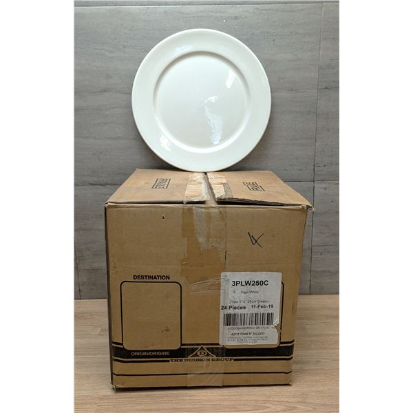 9-1/2" Classic Plates, Dudson 3PLW250C - Lot of 12 (1 Case) | RackH/P9