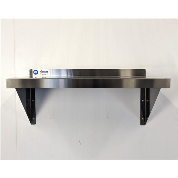 24" x 12" Stainless Wall Shelf, Omcan 22108 | RBD1-2,3,RBD2-3