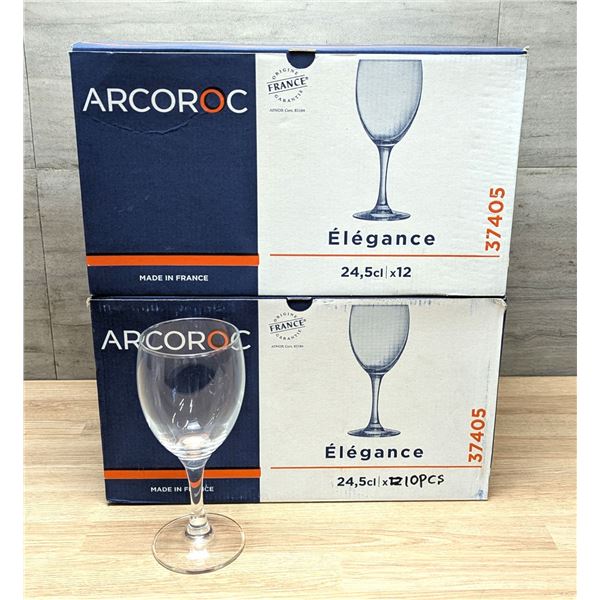 8.25oz Elegance Wine Glasses, Arcoroc 37405 - Lot of 22 | Ft2
