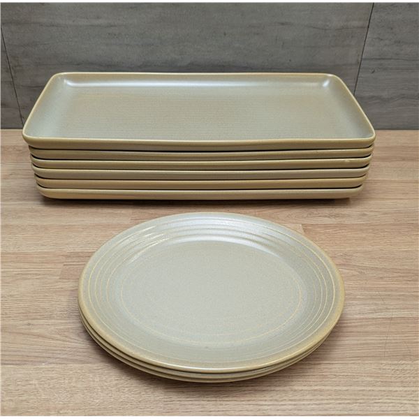 Dudson Evo Sand Oval & Rectangular Plates - Lot of 9pcs | FtE/P16