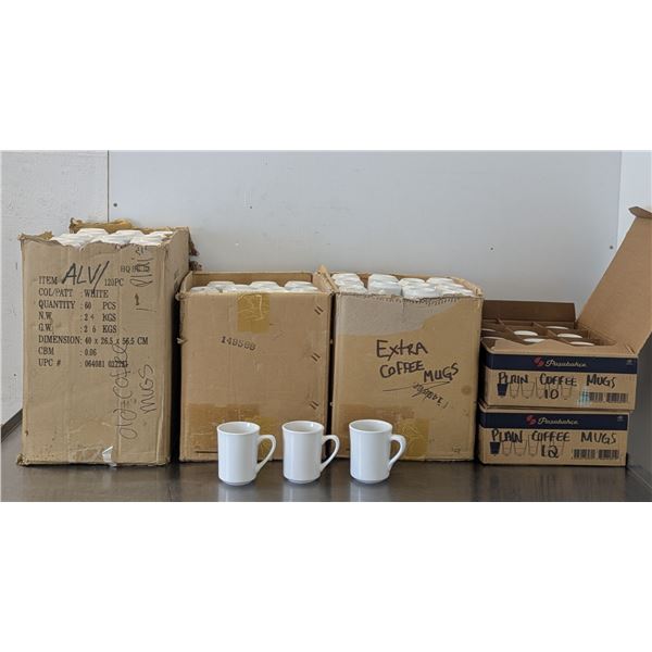 Assorted White Coffee Mugs - Lot of Approx. 150pcs | NA1/L6CR4