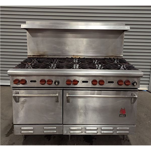 Wolf CHSSR-10-1829 56" Ten Burner Range W/18" & 29" Standard Ovens | 3C94/RBD