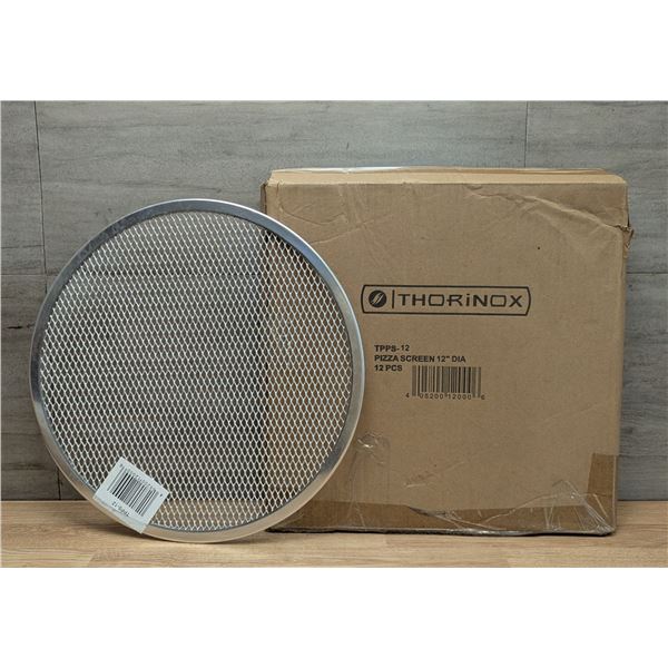 Thorinox 12" Dia Pizza Screens - Lot of 12 (1 Case) | Ft2