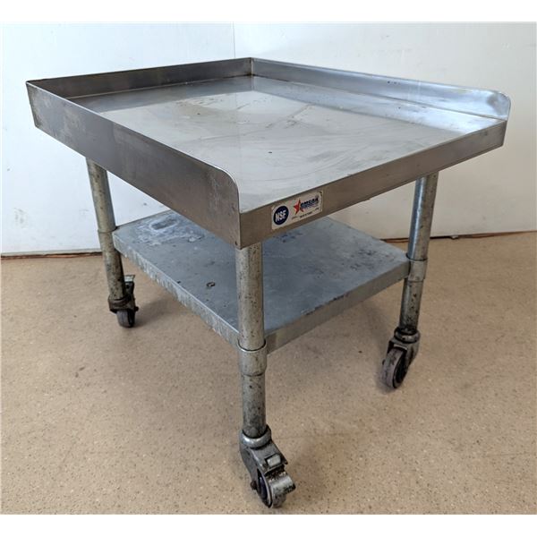 30" x 24" Stainless Steel Equipment Stand, Omcan 22057 | R5FL