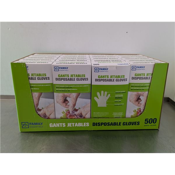 Family Essentials Disposable Gloves - Lot of 60 Boxes (3 Cases) | JM3/EC5
