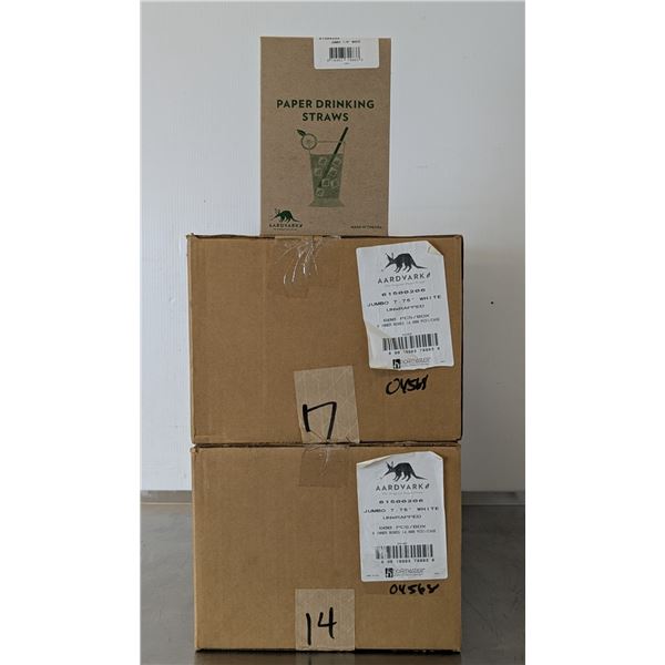7-3/4" Paper Drinking Straws - Lot of 1200 (2 Cases) | Jim4/L6CR4