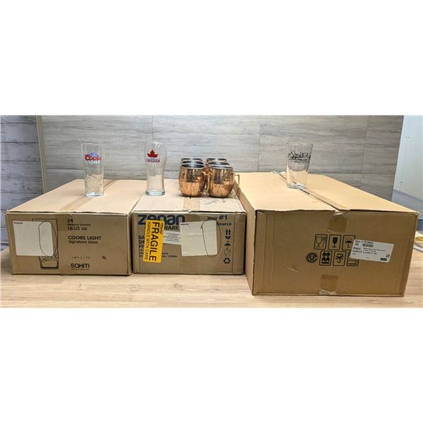 Assorted Beer Glasses - Lot of 70pcs | NA-5/L5R2