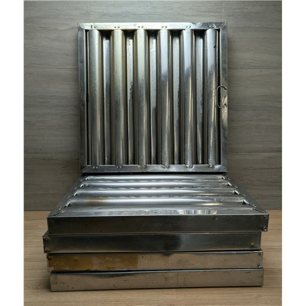 19-1/2" x 19-1/2" x 1-3/4" Kitchen Hood Filters - Lot of 5 | R6FL