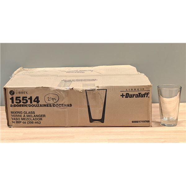 Libbey 14oz Mixing Glasses, 15514 - Lot of 21 | EC4