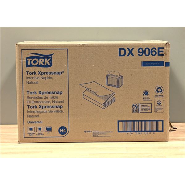 Tork Interfold Napkin, Natural ,DX906E, 500cnt - Lot of 12 ( 1 Case ) | EC4