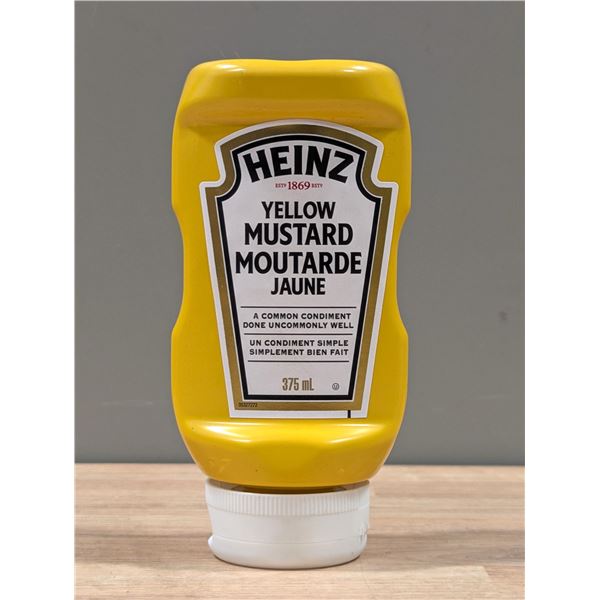 Heinz Yellow Mustard, 375mL - Lot of 10 | L3-2