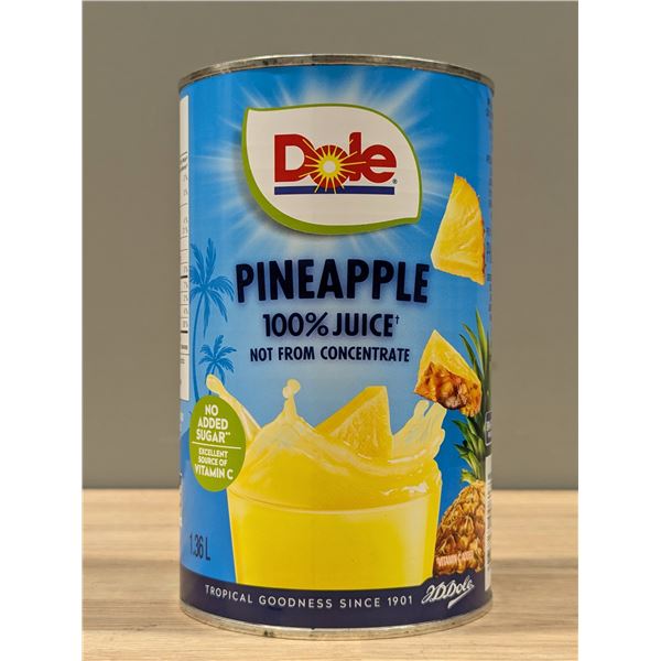 Dole Pineapple 100% Juice, 1.36L - Lot of 6 | CanRack14