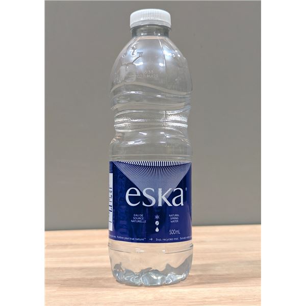 Eska Natural Spring Water,500mL - Lot of 40 | L2-2