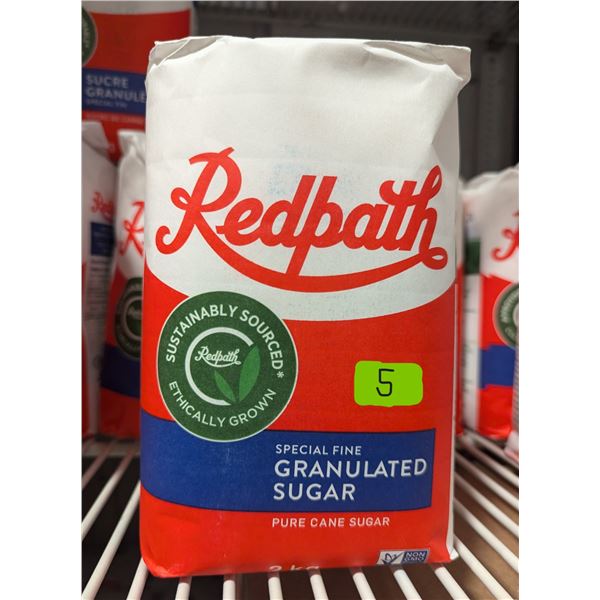 Redpath Special Fine Granulated Sugar, 2Kg - Lot of 5 | Cooler3