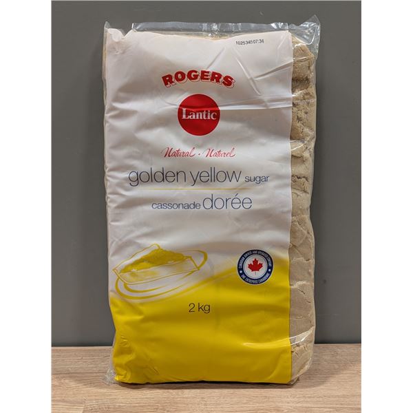 Rogers Natural Golden Yellow Sugar, 2Kg - Lot of 5 | Cooler3