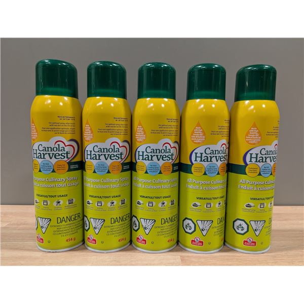 Canola Harvest All Purpose Culinary Spray, 454g - Lot of 5 | L3-2