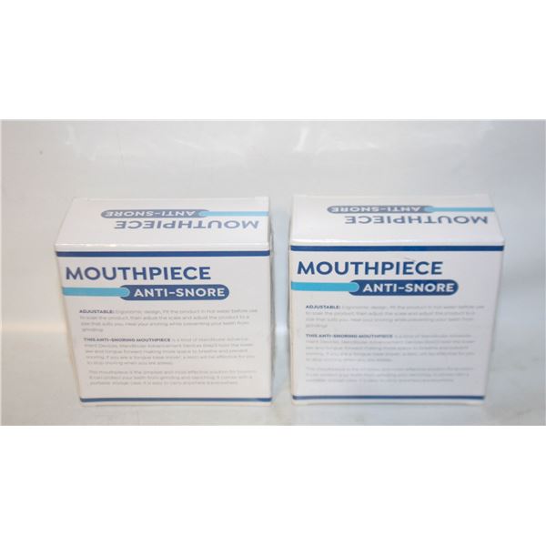 (2) ANTI SNORING MOUTH PIECE